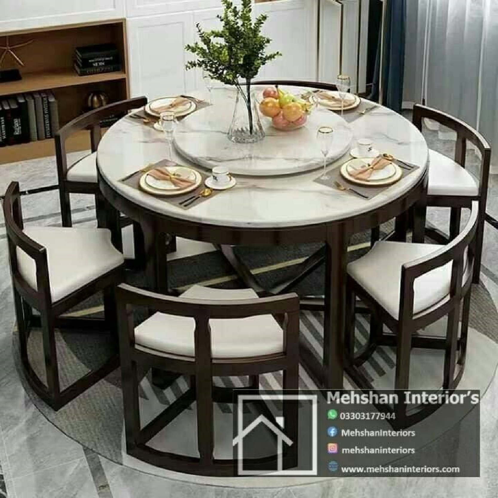 Modern Space Saving Dining Table Mehshan Interiors