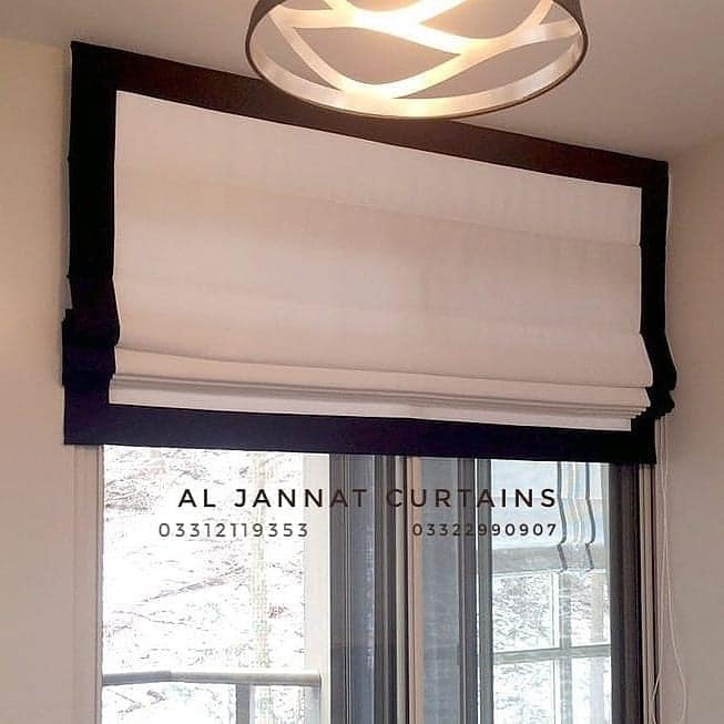 Polyester And Cotton Roman Blind