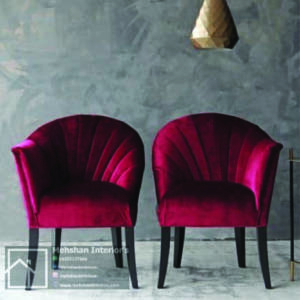 Red Velvet Design Lounge Chair