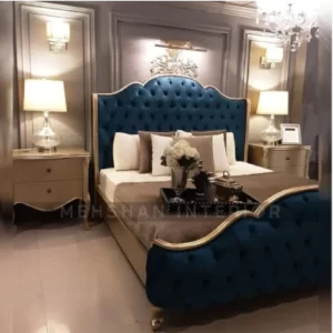 Graceful King Size Bed-Mehshan Interior
