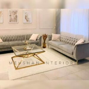 Trendy White Design Sofa Set