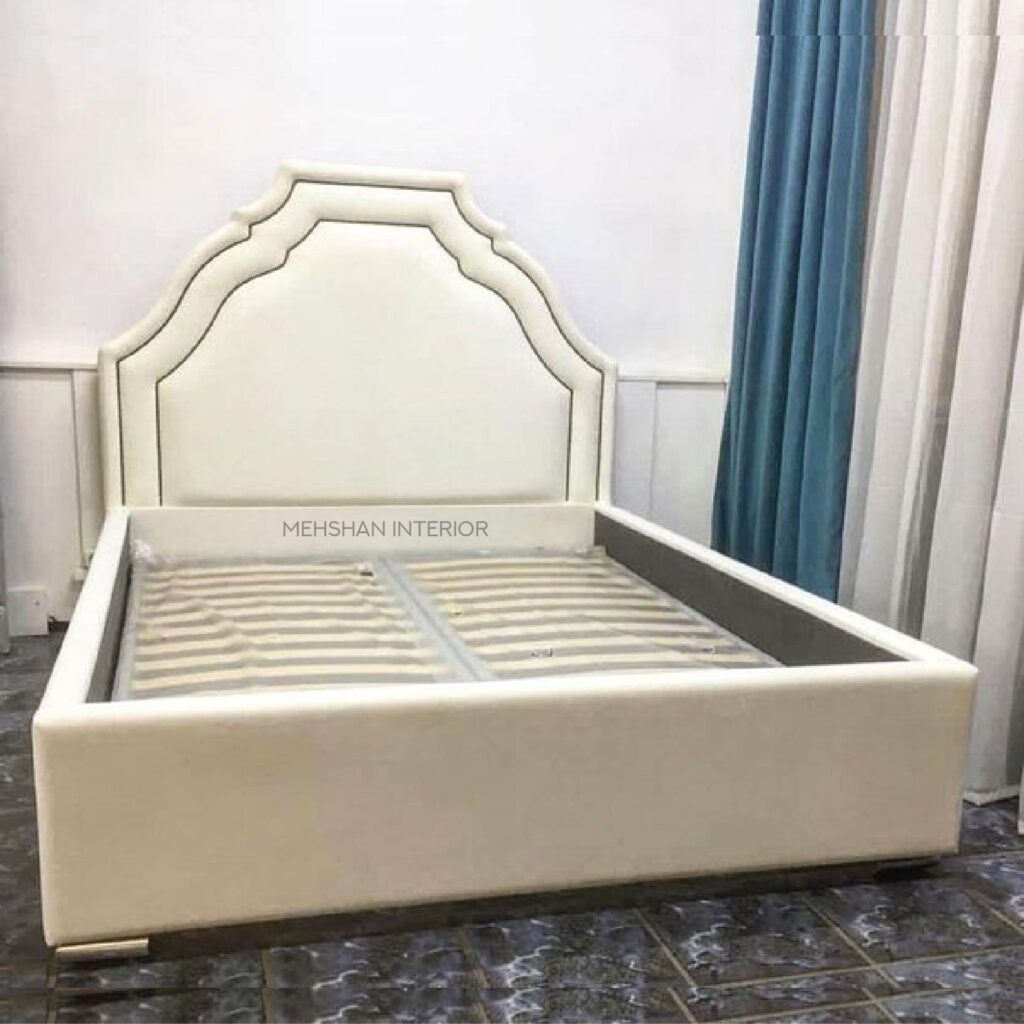Latest queen size bed | White Design