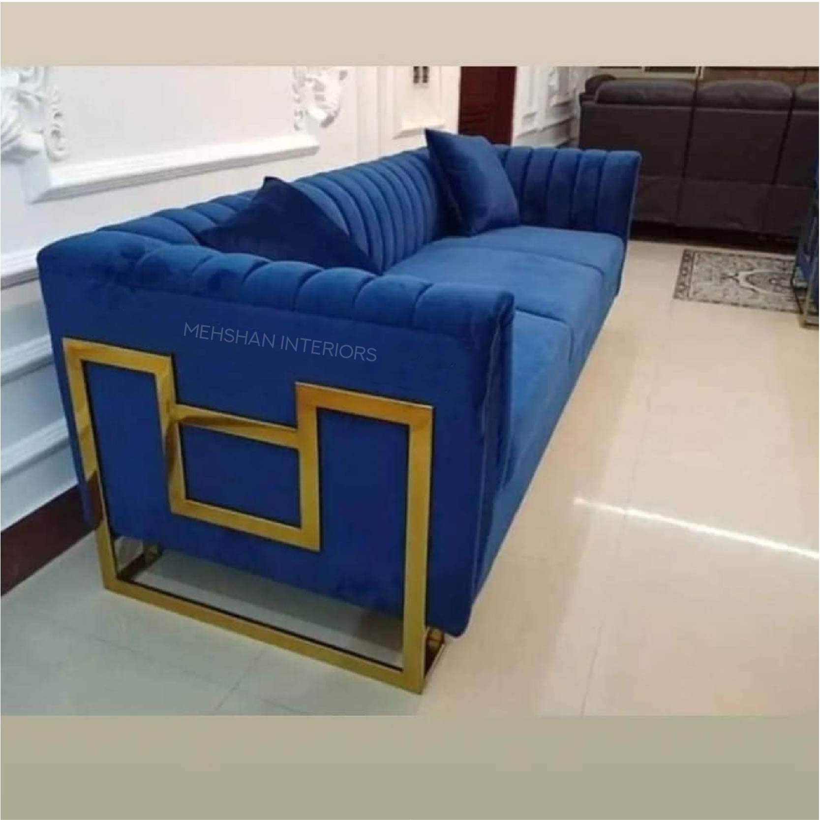 Sofa Frea 2 Seater In Dark Blue Color