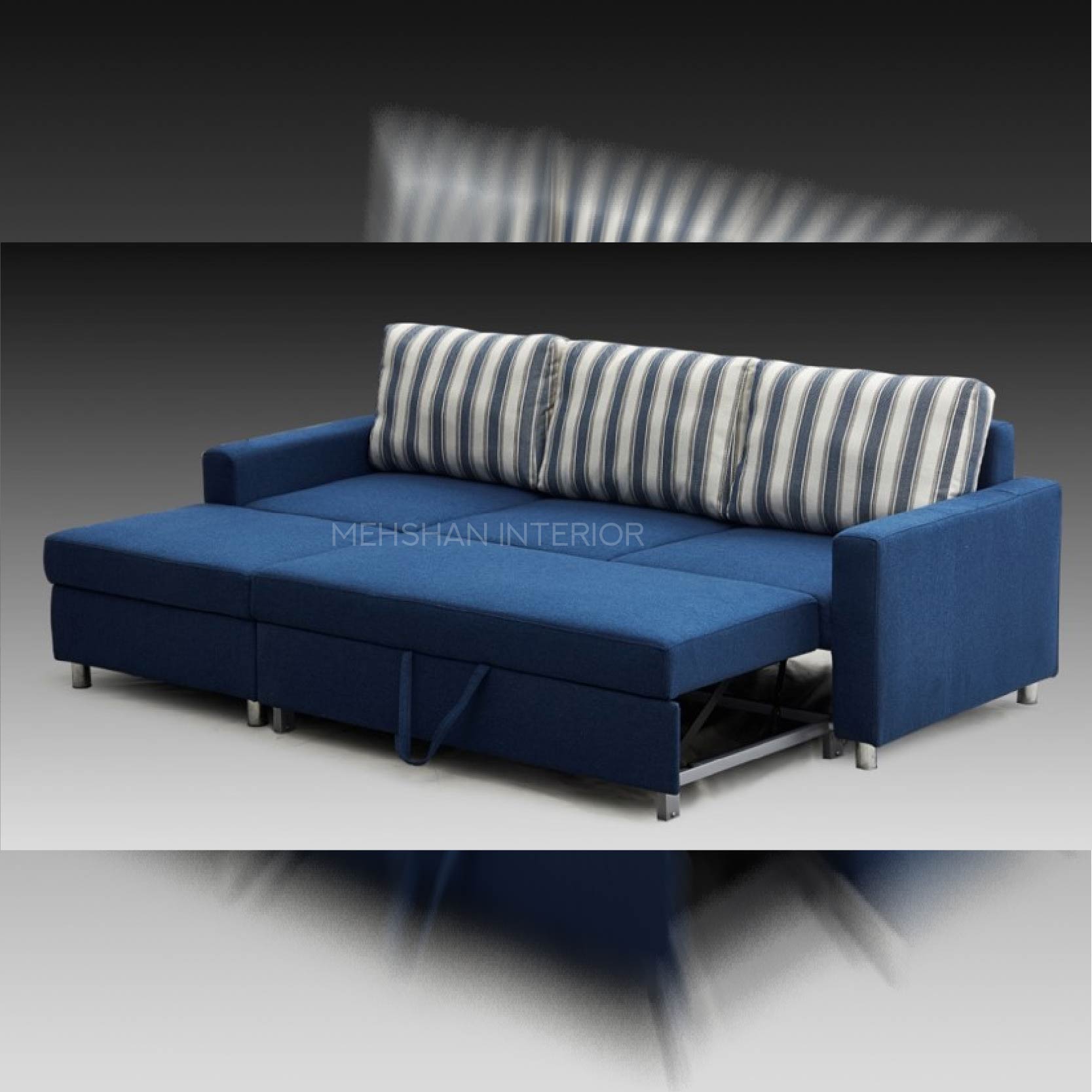 Sofa Bed Navy Blue Mehshan Interiors
