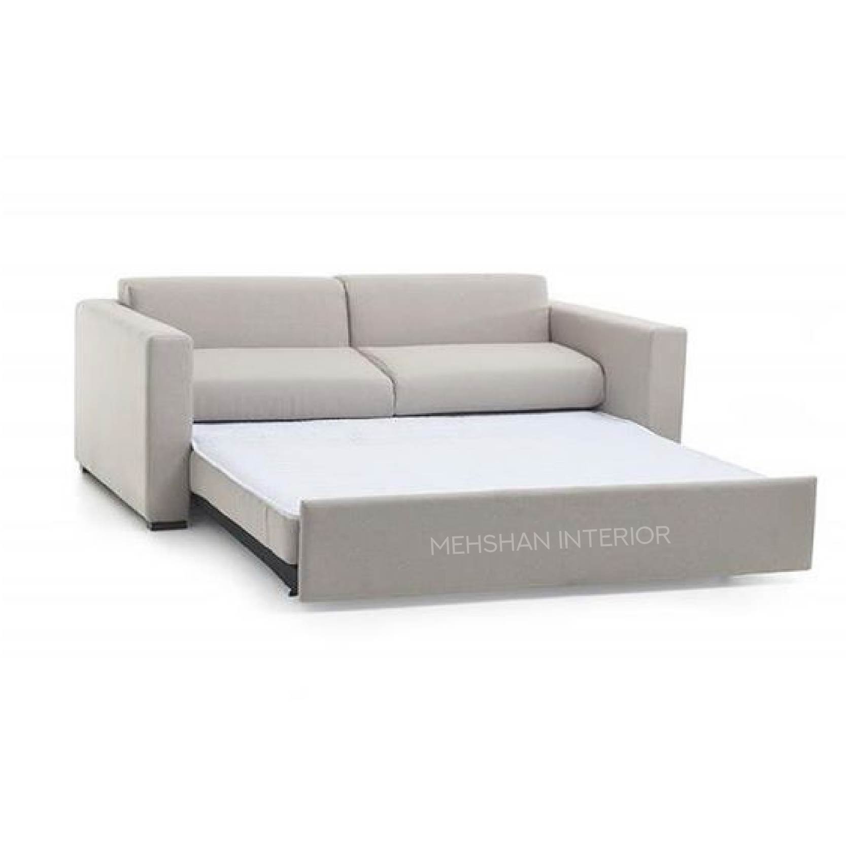 Stylish Sofa Bed In Light Grey